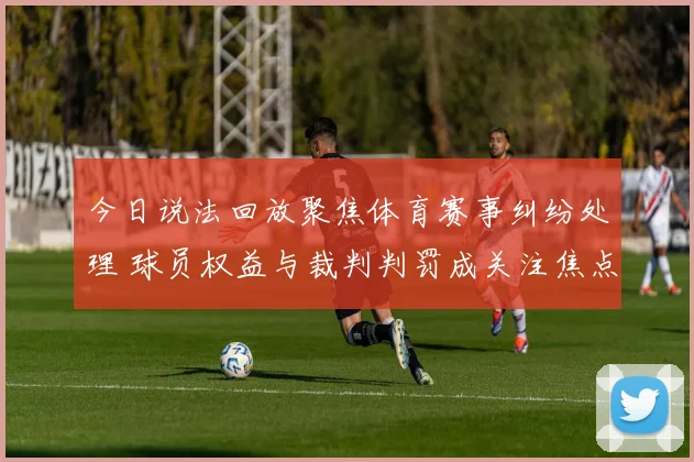 今日说法回放聚焦体育赛事纠纷处理 球员权益与裁判判罚成关注焦点